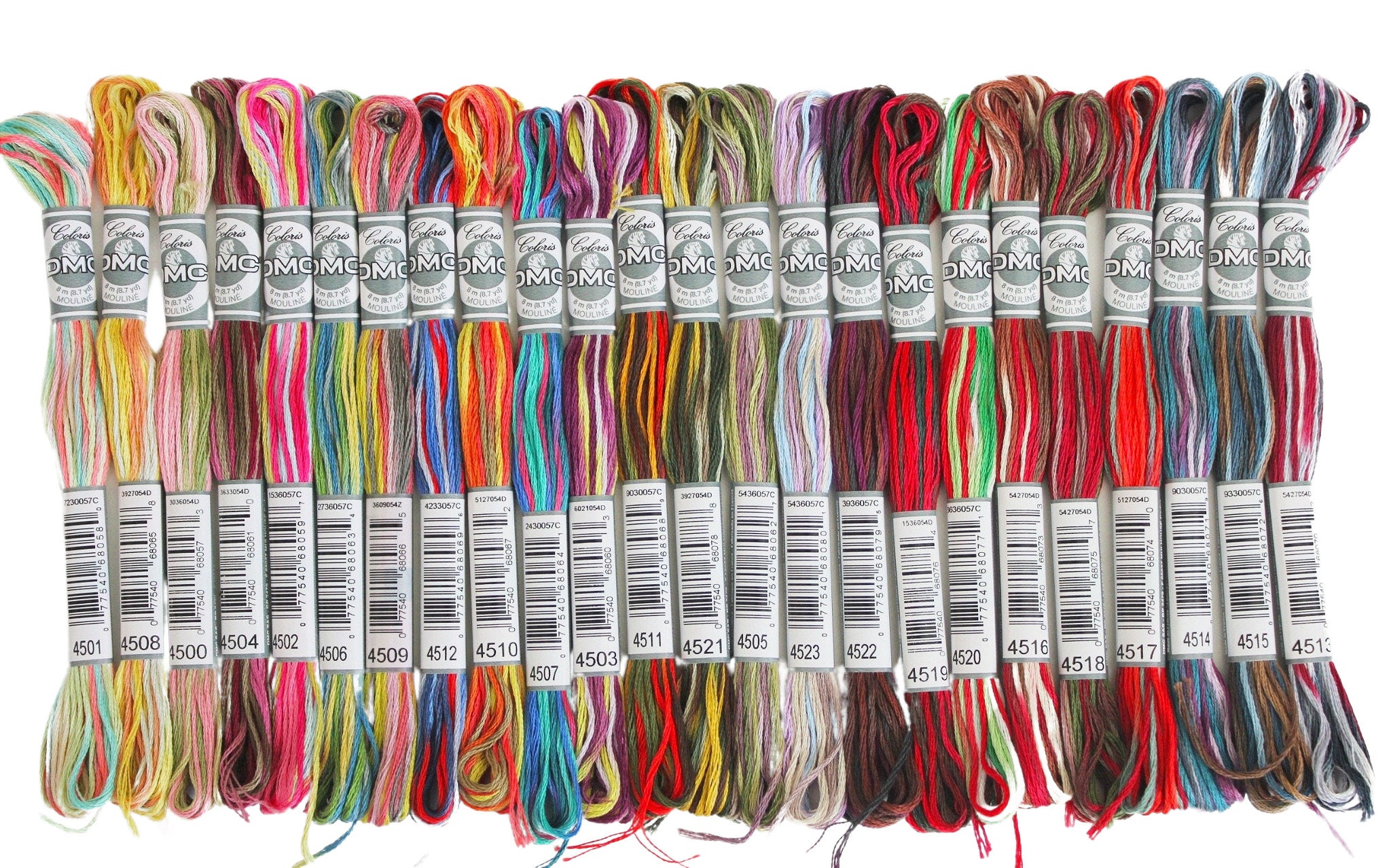 DMC Coloris  8m (8.7yd), DMC Embroidery Floss, Cross Stitch Cotton Thread, DMC Cotton Thread, Dmc Thread, Dmc Collection, Two Color Floss