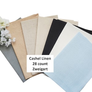 28ct Cashel Linen Zweigart, 28ct Embroidery Cloth, Embroidery Fabric, 28ct Evenweave Linen, Linen Fabric to Stitch, Embroidery Linen Cloth