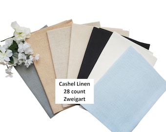 28ct Cashel Linen Zweigart, 28ct Embroidery Cloth, Embroidery Fabric, 28ct Evenweave Linen, Linen Fabric to Stitch, Embroidery Linen Cloth