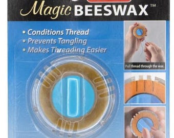 Magic Rotating Beeswax / Thread Conditioner/ Bee Wax for Floss/ Basic Sewing/ Floss Conditioner/ Beeswax with Case
