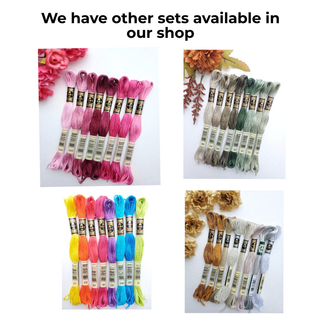 8x Teal DMC Flosses, Dmc Threads, DMC Kit, Dmc Set of Colors, Dmc Cotton  Floss, Dmc Embroidery Floss, Teal Threads, Cross Stitch Floss 