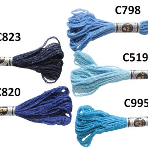 DMC Mouliné Étoile Shimmer Embroidery Floss, Shiny Cotton Thread (8.7 ...