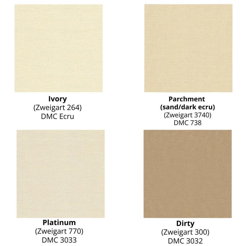 Tessuto Aida 18ct di ZWEIGART - Disponibile nei formati 18" x 21" o 36" x 42" / Tessuto per ricamo a punto croce / AIDA 18 count immagine 3