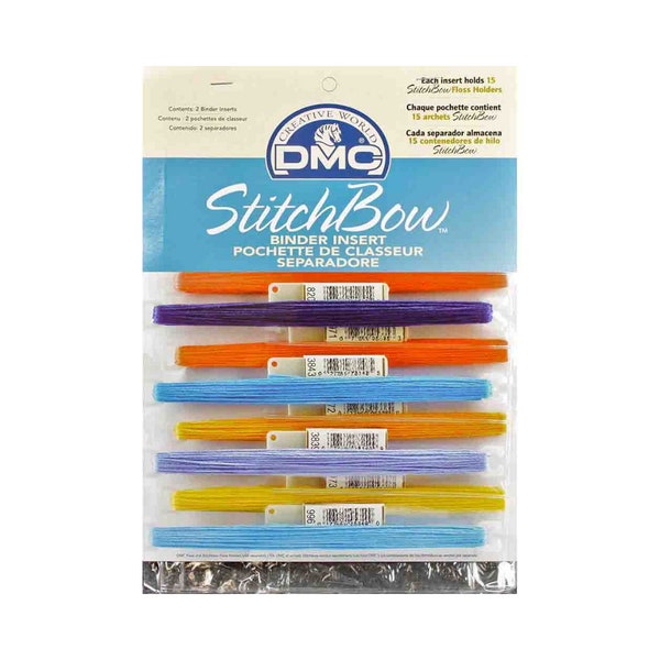 2x DMC StitchBow Binder Inserts (Holds 30 floss holders)  Thread Storage, Floss Storage, Thread Storage Stitchbow, Cross stitch Storage