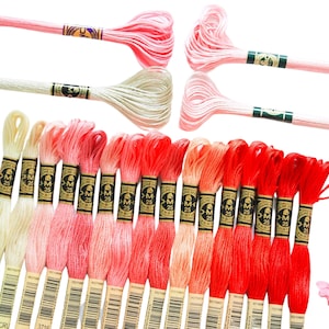 20x DMC Flosses, Dmc Threads, DMC Kit, Dmc Set of Colors, Dmc Cotton Floss, Dmc Embroidery Floss, Dmc Satin Floss, Cross Stitch Floss