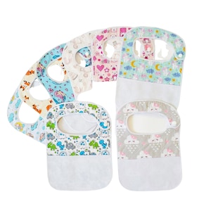 Bib to Cross Stitch with a Plastic Snap Button Closure - 11 count pocket AIDA to Stitch - 107 stitches x 44 stitches
