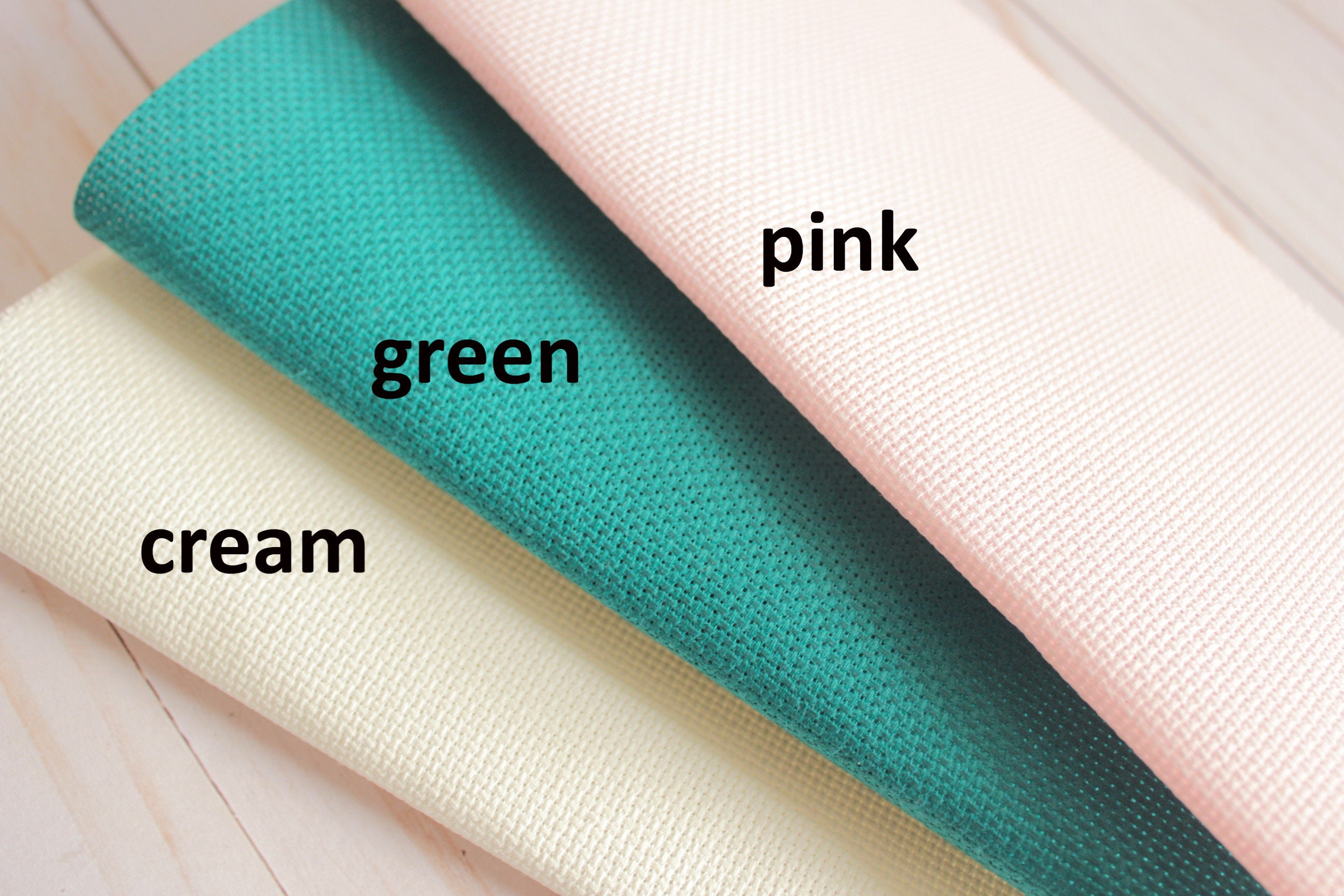 Set 3 AIDA Fabric Cut 10 x 10 AIDA 14 count Etsy