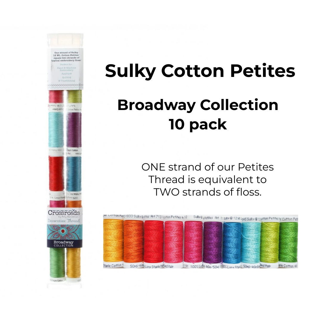 Crossroads Sulky Cotton Petites 12 Weight 10/Pkg-Broadway