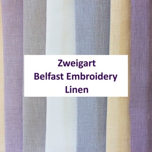 32ct ZWEIGART Belfast Linen/ Evenweave Linen/ Linen to Cross Stitch/ Linen to Embroidery/ Linen Zweigart/ Counted Linen/ Needlework Linen image 1