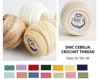 DMC Cebelia Crochet Thread (#167GA) - Available in Sizes 10 / 20 / 30