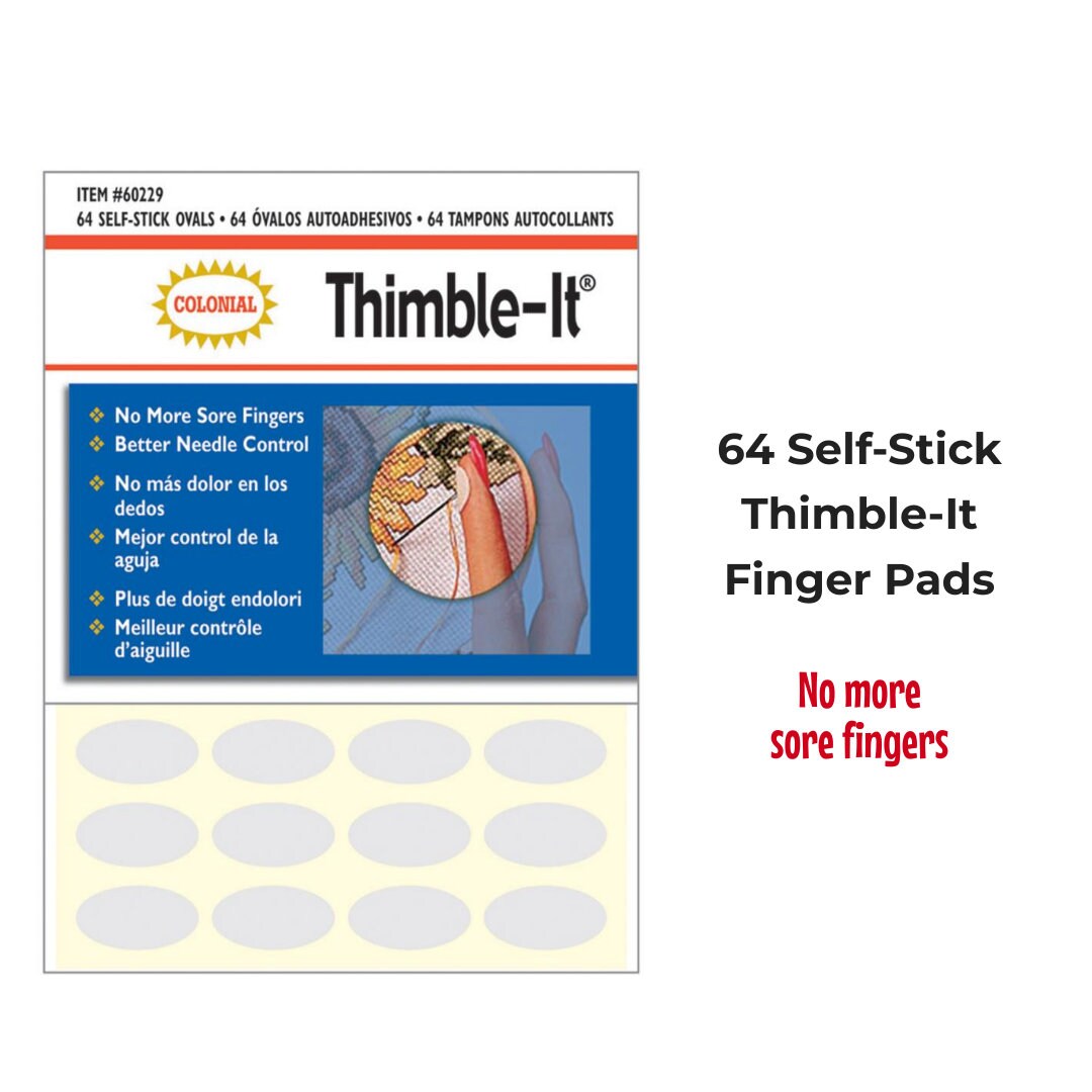 Colonial Needle Thimble It Finger Pad, Beige - 64 count