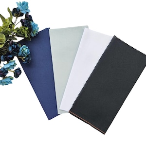 Set 4x AIDA 18 count by Zweigart - Each Cut Measures 10&quot;x10&quot; (Colors: Black, Navy Blue, Opalescent White, Cashmere Blue)/ 18ct AIDA