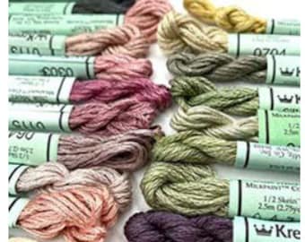 Kreinik Silk Mori Milkpaint - 2.5 and 5 Meter Skeins  **Choose Color**/ Silk Embroidery Floss/ Kreinik Silk Thread/ Hand Embroidery Silk