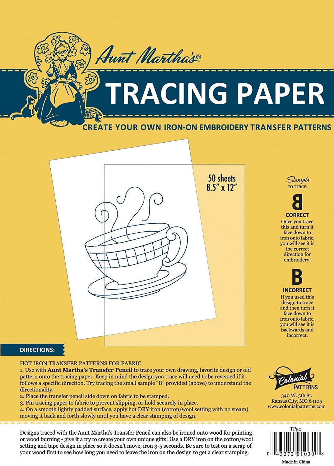 50 Sheets Hot Iron Tracing Paper 2 Transfer Pencils Aunt Etsy