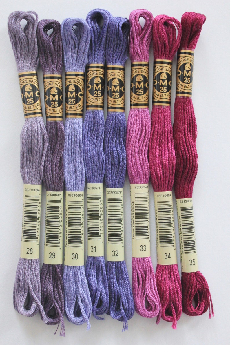DMC NEW COLORS Embroidery Floss 1 to 35 Embroidery Threads Etsy