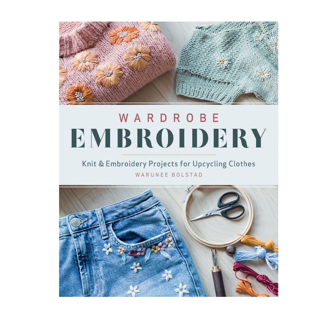 Book wardrobe Embroidery Knit & Embroidery Projects for Upcycling