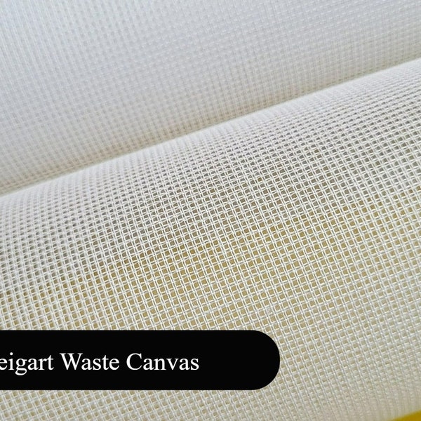 Waste Canvas 7ct/ 10ct/ 11ct/ 12ct/ 13ct/ 18ct by Zweigart, Cross Stitch Waste Canvas, Aida White Waste Canvas