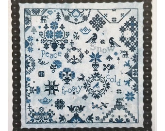 Cross Stitch Counted Pattern &quot;Simple Gifts Snow&quot; from Praiseworthy Stitches/ Physical Pattern/ Cross Stitch Winter Pattern