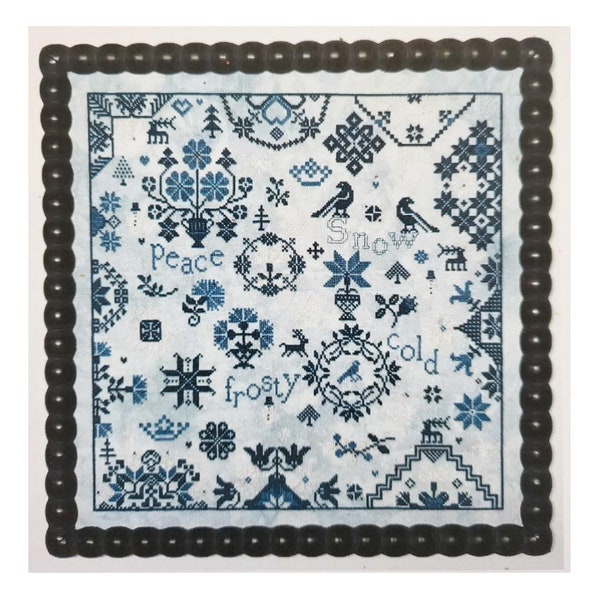 Cross Stitch Counted Pattern "Simple Gifts Snow" from Praiseworthy Stitches/ Physical Pattern/ Cross Stitch Winter Pattern