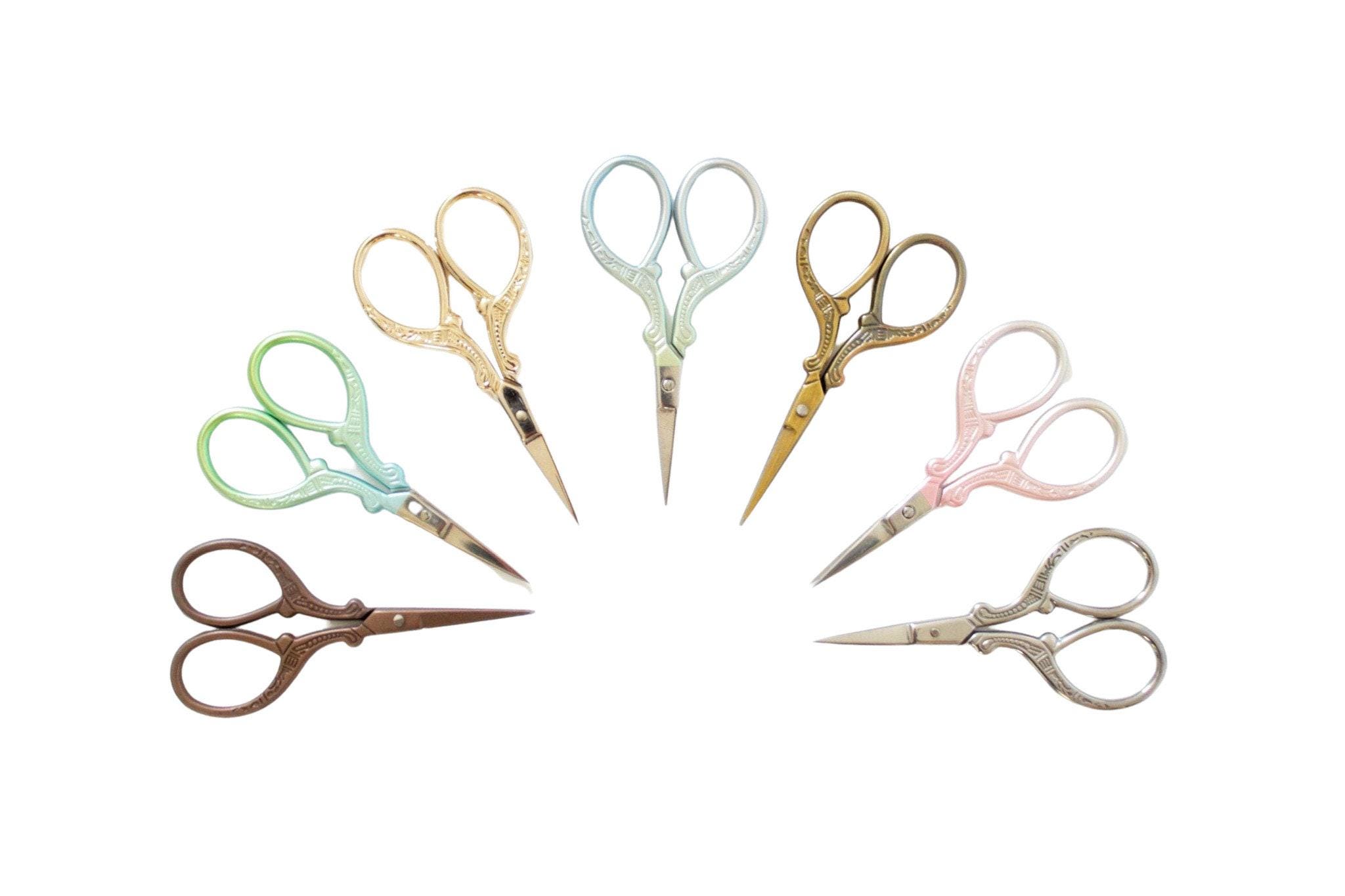 Small Embroidery Scissors, Pink Scissors, Rainbow Scissors, Green Scissors, Blue Scissors, Craft Scissors, Cross Stitch Scissors
