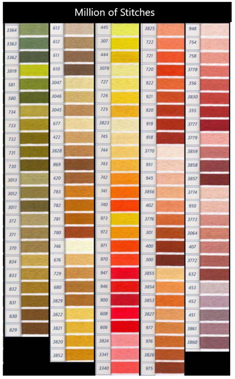 DMC Embroidery Floss Pick your Color and Quantity DMC Thread Etsy