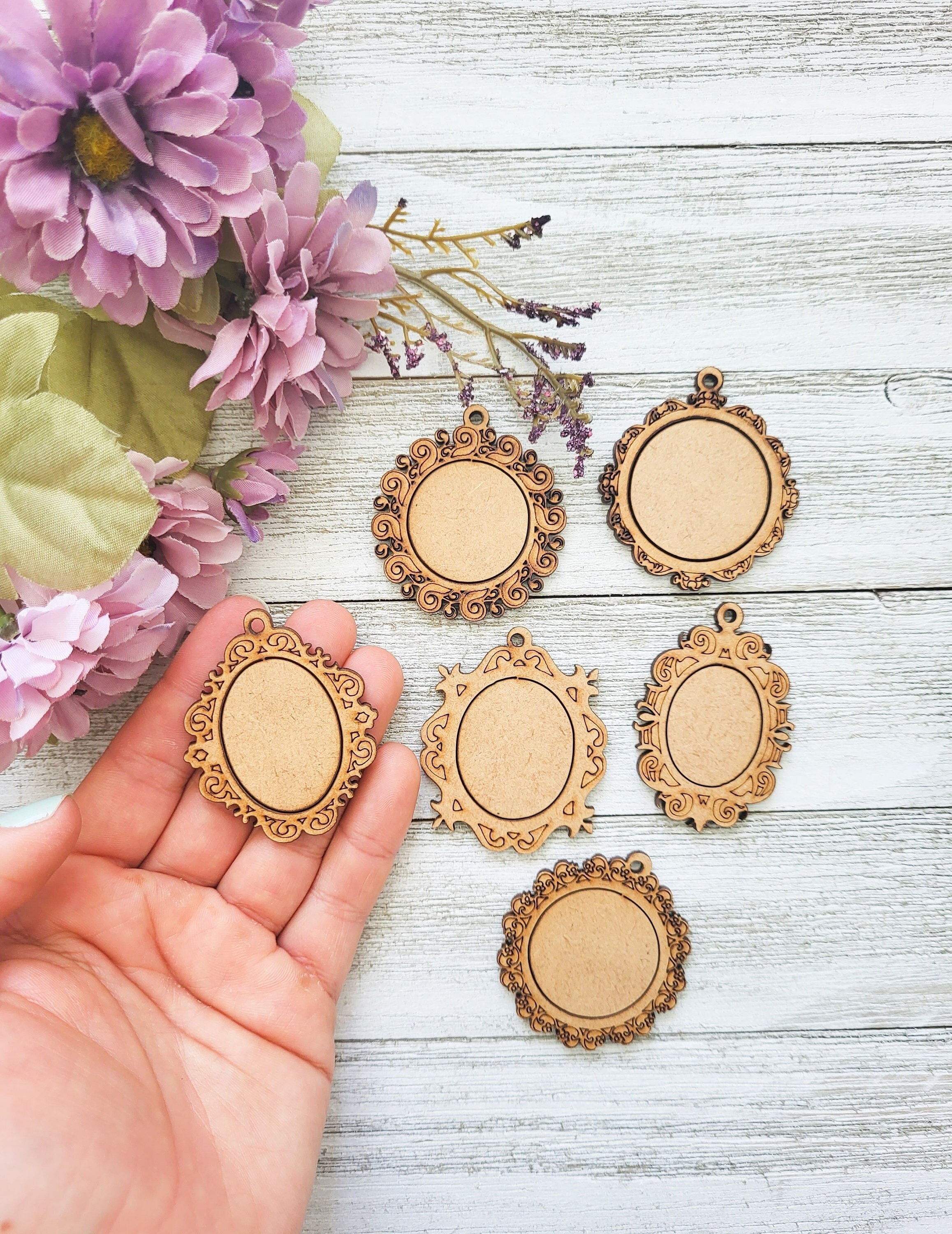 Mini Wooden Embroidery Hoops Mini Oval/round/square Wooden Hoops