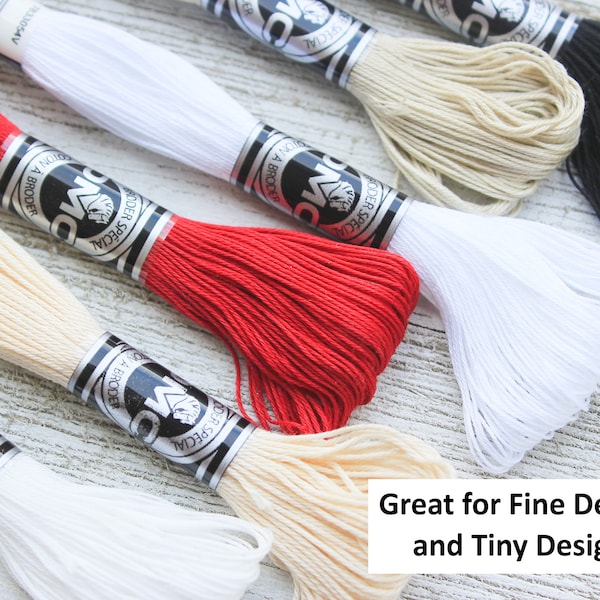 DMC Broder Spécial Thread Art 107, DMC Floss, DMC Thread, Cross Stitch Floss, Embroidery Floss, Dmc Art. 107,Cutwork Thread,Whitework Thread