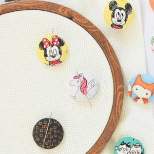 Juego de 2 imanes para sujetar agujas, sujetador de agujas para punto de cruz, accesorio de bordado, imán para sujetar la aguja, material de costura, punto de cruz, bordado. imagen 10