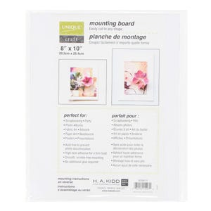 Pu&ograve; includere: Tavoletta di montaggio bianca con il testo "UNIQUE craft" e "mounting board" in nero. La tavoletta misura 20,3 cm per 25,4 cm ed &egrave; priva di acidi. &Egrave; perfetta per lo scrapbooking, gli album fotografici, l'arte tessile, le opere d'arte, l'arte su carta, il ricamo, i poster e le presentazioni.