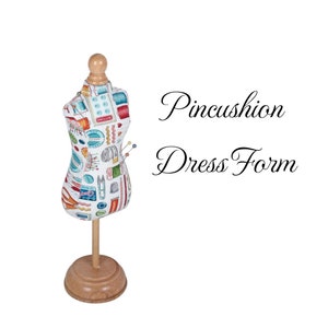 Pincushion Dress Form: Sewing Notions by Hobby Gift/ Needle Holder/ Pincushion for Gift/ Needle Pincushion/ Sewing Gift