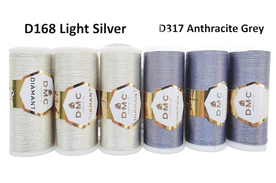 DMC Diamant Metallic Thread Anthracite D317 DMC Diamant Metallic Thread Anthracite D317
