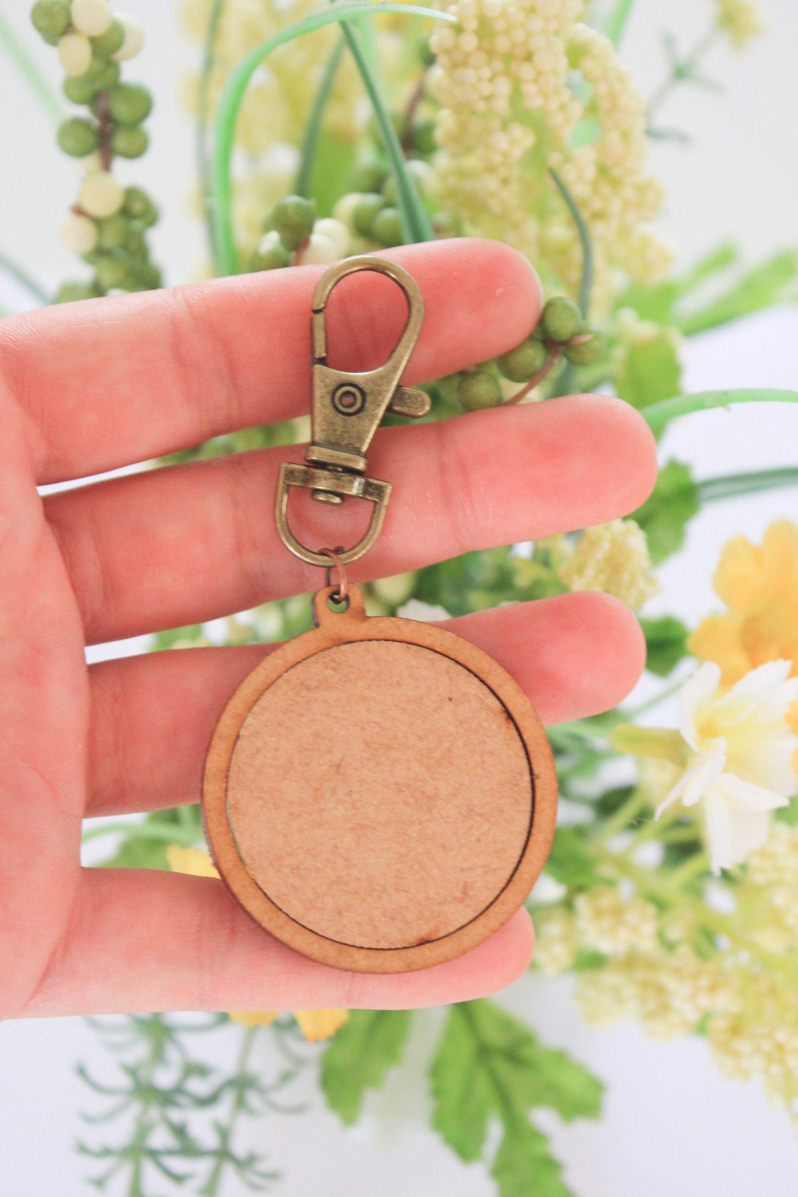 DIY 3x Mini Wooden Embroidery Keychain Hoops Hoop for Cross Etsy