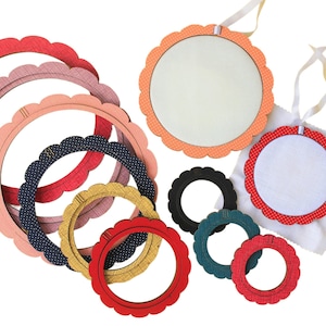 Decorative Hoops Covered with Fabric, Embroidery Hoops, Cross Stitch Hoops, Embroidery Frames, Art Work Frames, Wooden Hoops, Color Hoops