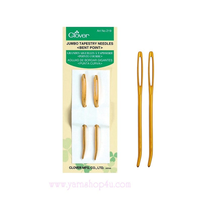 CLOVER Jumbo Tapestry Bent Tip Needles Art. 219 Needle for Etsy