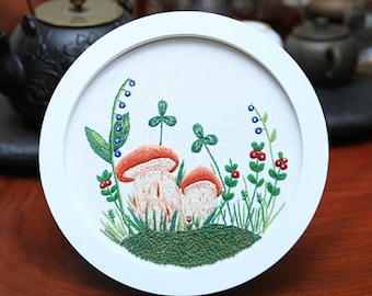 WEBEEDY 3 Juegos De Bolsas De Bordado Para Bricolaje, Kit De Iniciación De Bolsa De Bordado Para Adultos, Kit De Bolsa De Costura De Punto De Aguja Incluye Aros, Hilos De Color