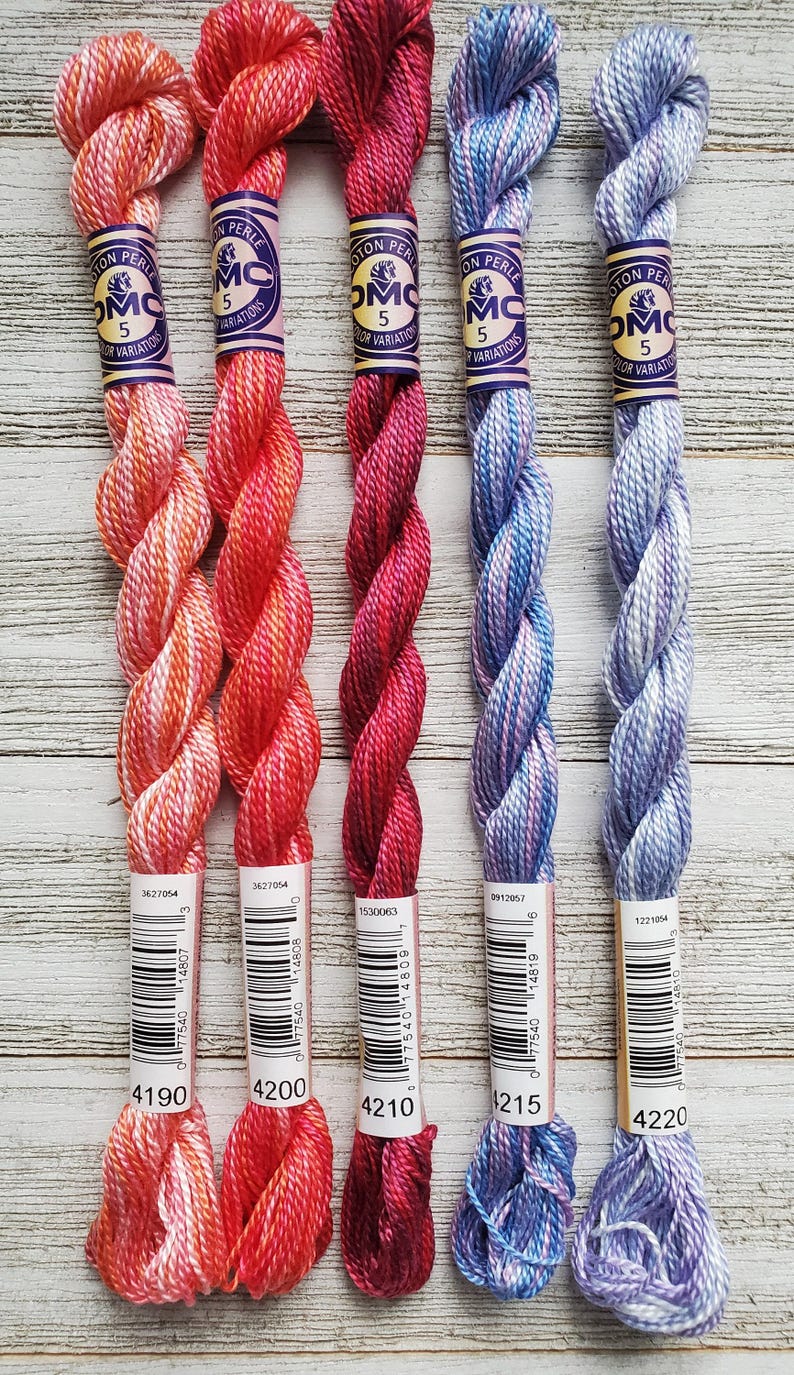 DMC Pearl Cotton Size 5 – Variegated Embroidery Thread, 27 yds image 8