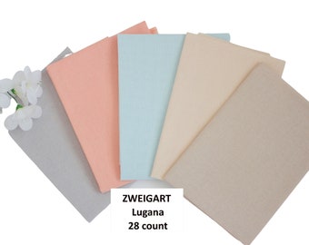28ct ZWEIGART Brittney (Lugana) - Available in 18"x27" or 36"x27" - Evenweave Fabric - Cross Stitch Cloth