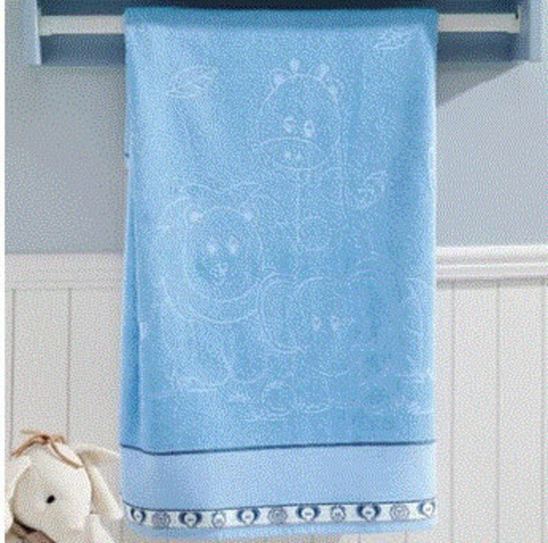 Cross Stitch Hooded Bath Towel Cross Stitch Baby Towel ...