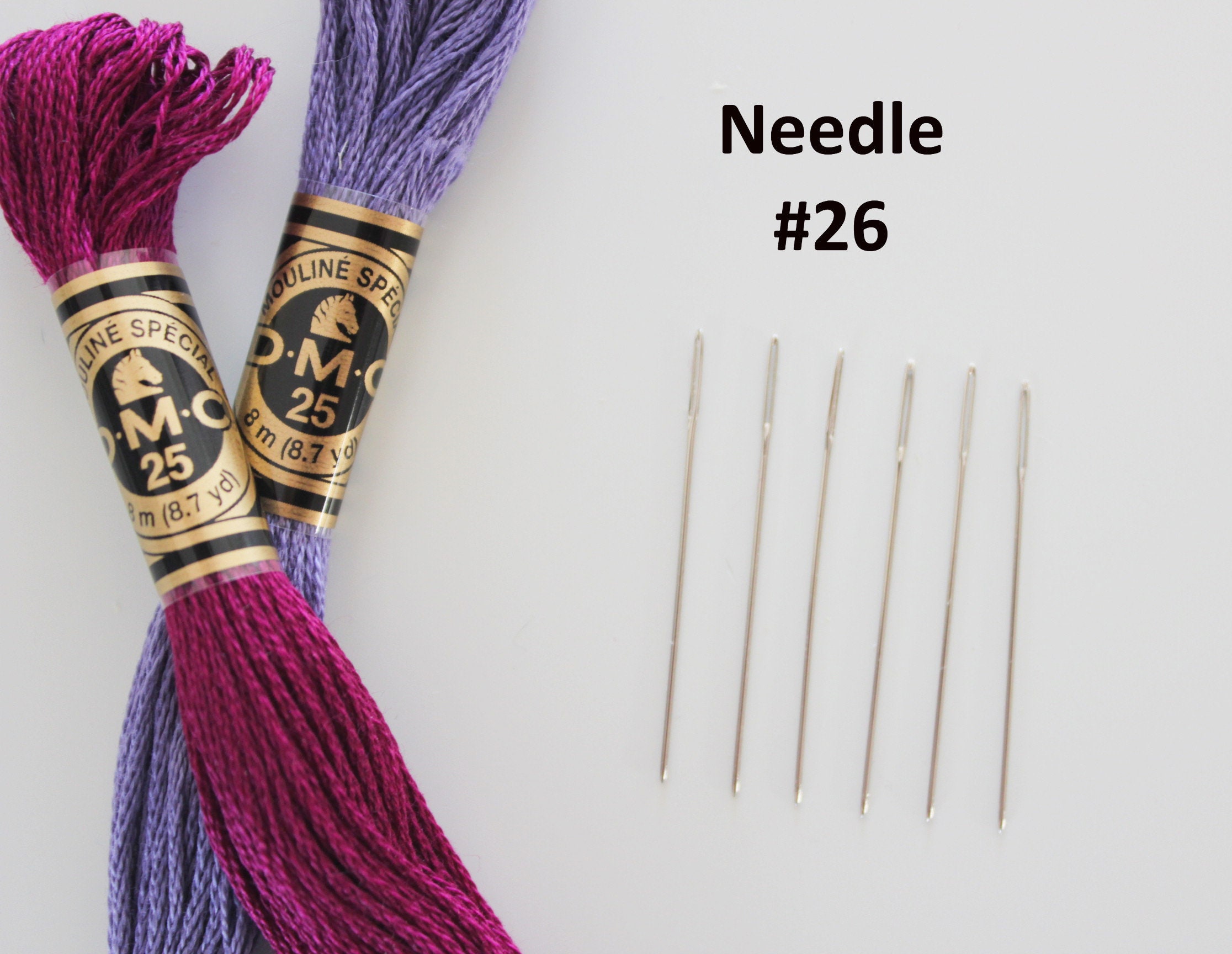 Hand Embroidery Needles, Chenille Needle, Cross Stitch Needle, John James,  Size 20 Needle, Size 24 Needle, Size 26 Needle, 20, 24, 26 