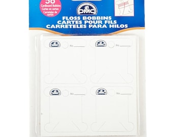 56x DMC Cardboard Bobbins, Organizing Embroidery, Floss Organizer, Floss Bobbin, DMC Bobbins, Embroidery Bobbins, Cross Stitch Bobbins, DMC
