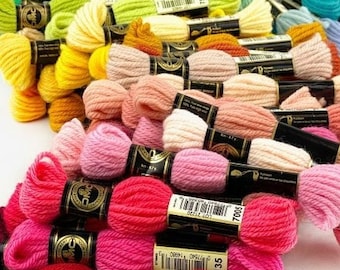 DMC Tapestry Wool Art 486 - You Pick the Colors, DMC Thread, Tapestry Thread, EDMC 4-plyTapestry Wool, Dmc Tapestry Floss, Tapestry Yarn