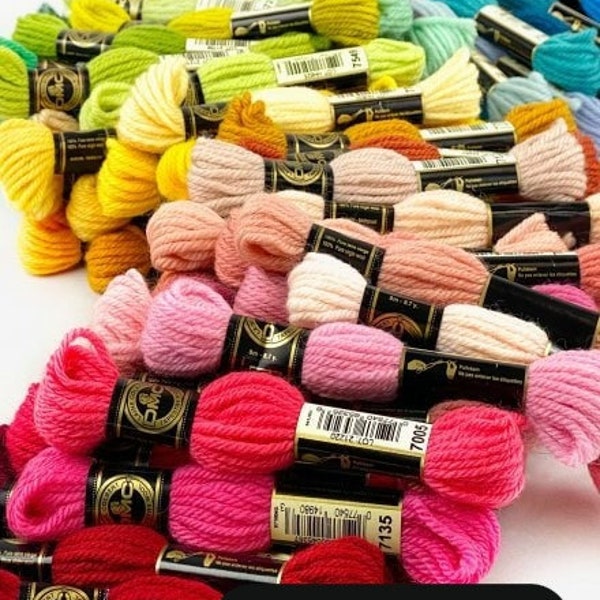 DMC Tapestry Wool Art 486 - You Pick the Colors, DMC Thread, Tapestry Thread, EDMC 4-plyTapestry Wool, Dmc Tapestry Floss, Tapestry Yarn