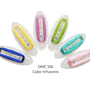 Infusions de soie DMC - 4,6 m (5yd)/Fil de soie à broder/Fil de soie Fujix/Fil de soie à broder à la main/Broderie de soie DMC
