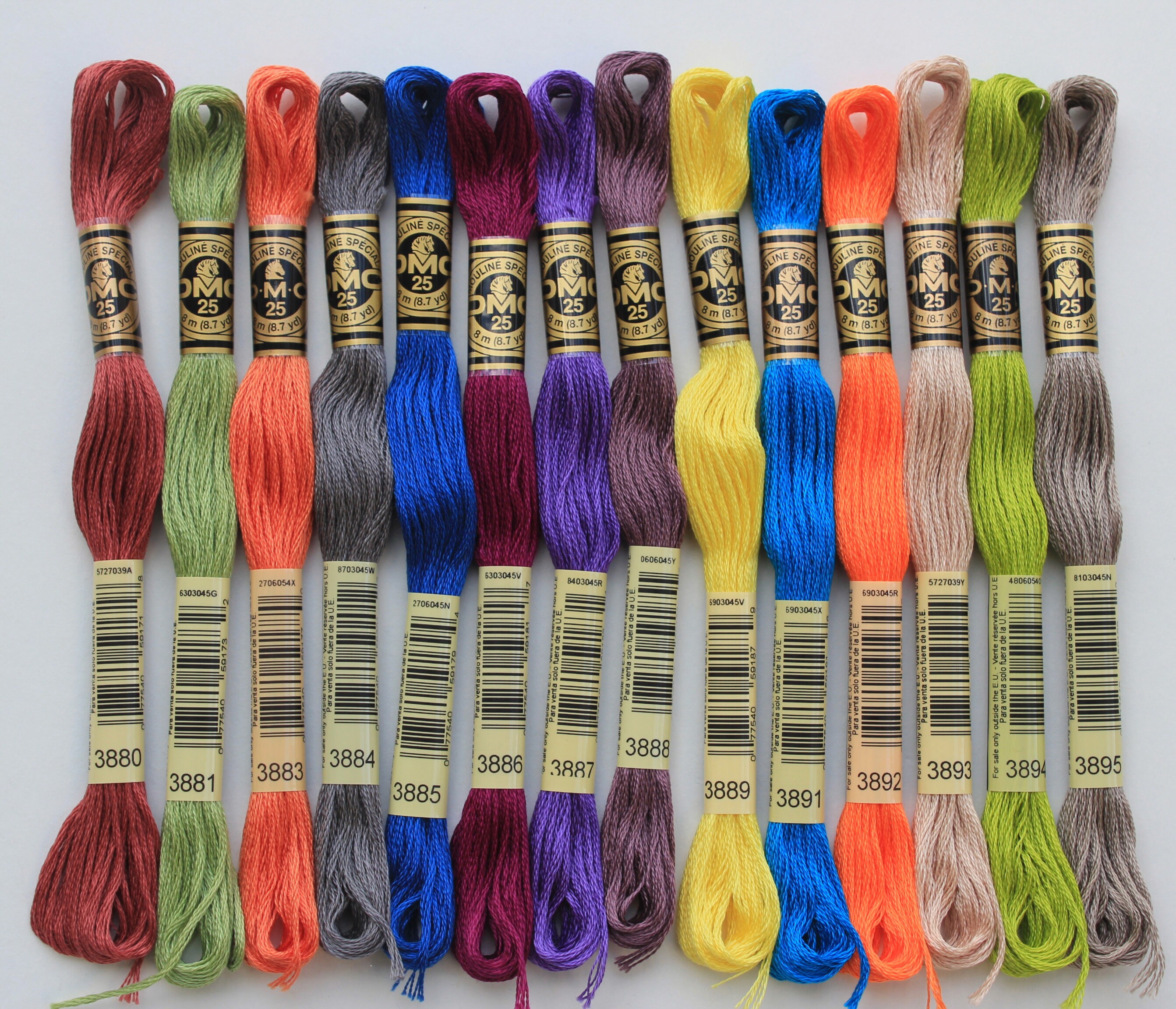 DMC NEW COLORS Embroidery Floss 3880 to 3895 Embroidery Etsy Canada