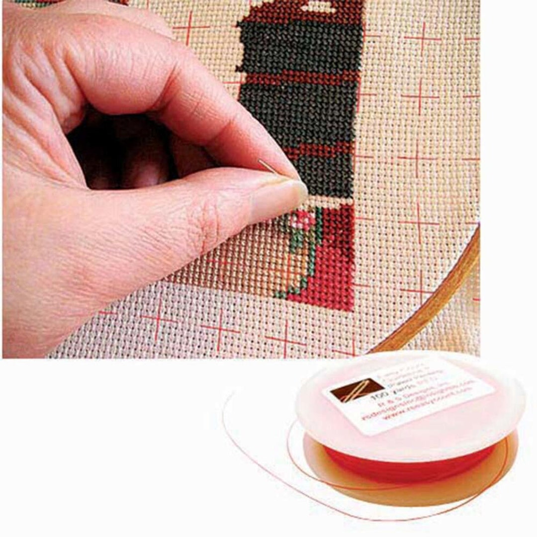 Easycount Guideline 100yard/ Red, R & S Designs 468493, Cross Stitch