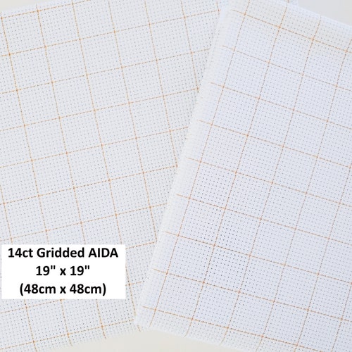 14ct 14 Holes per Inch AIDA Fabric 48cm X 48cm 19in X Etsy Singapore