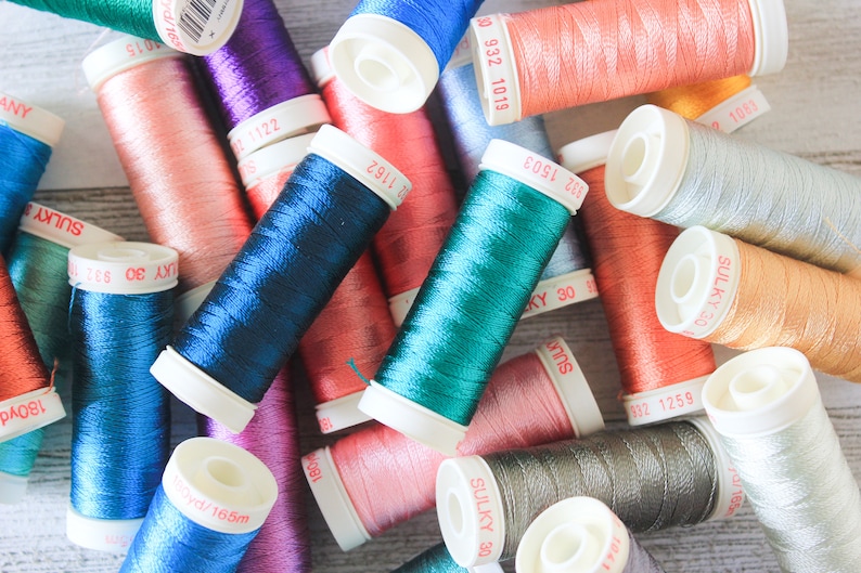 SULKY Rayon Solid 30 Weight Thread 180yd (165m), Gutermann Sulky Rayon ...