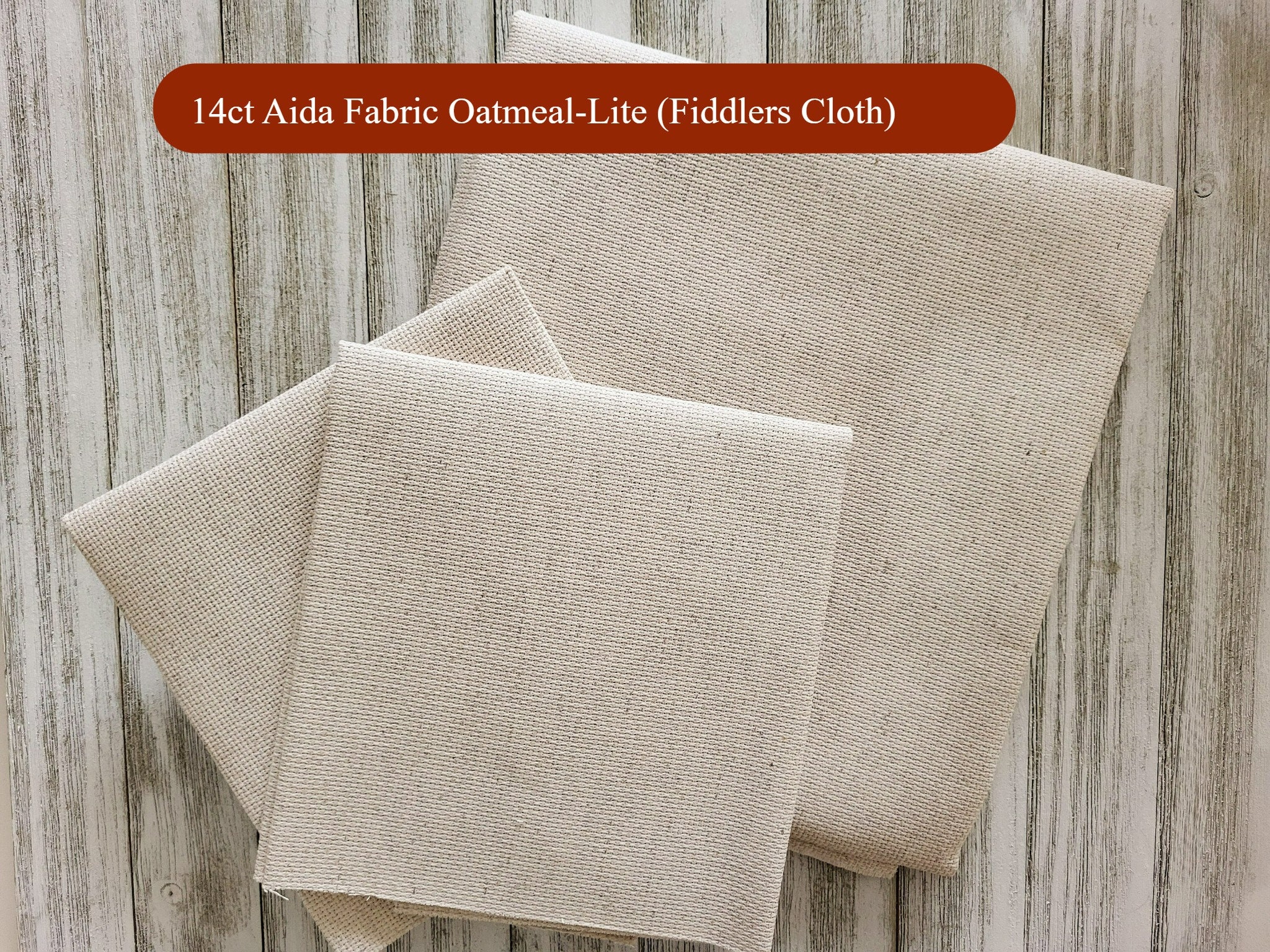 18 Count Fiddler's Cloth Lite Oatmeal Aida Fabric Cross Stitch Fabric, 18ct  Natural Aida Cloth, Zweigart Aida Canvas 