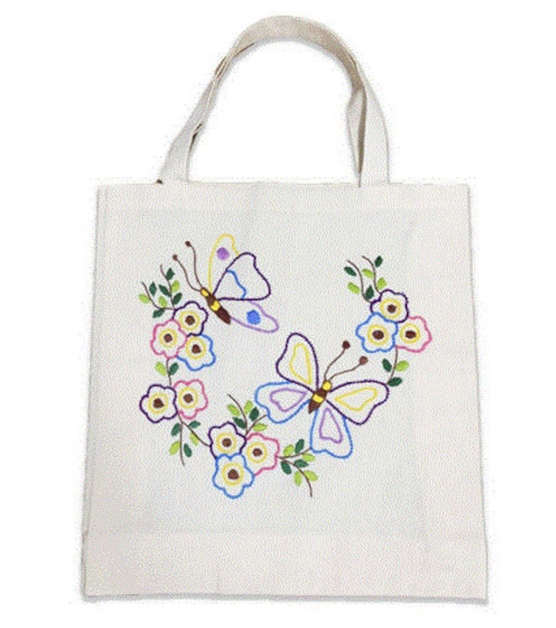 DIY Embroidery Tote Bag Embroidery Kit Gift for Her Modern Etsy