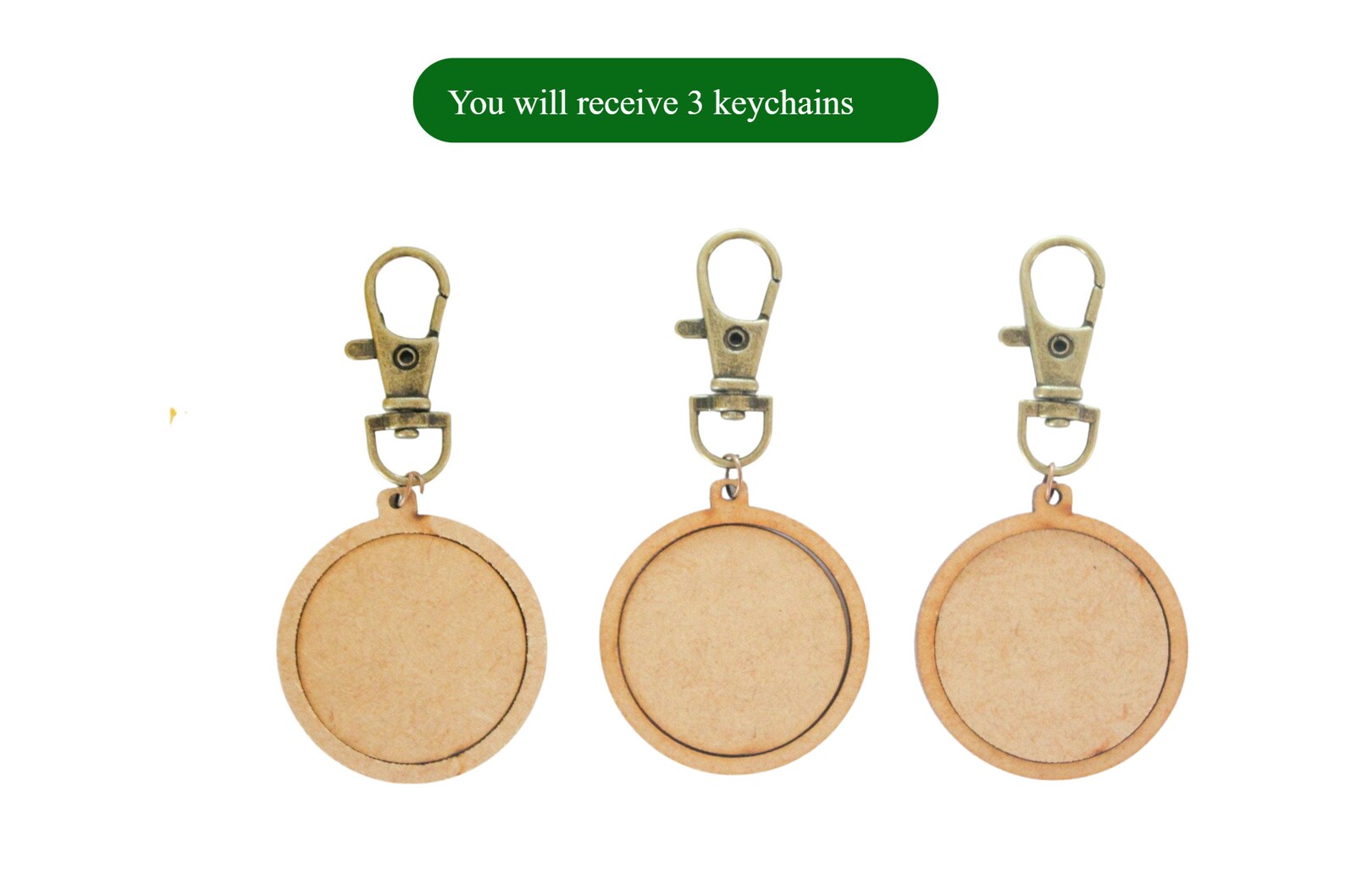 DIY 3x Mini Wooden Embroidery Keychain Hoops Hoop for Cross Etsy